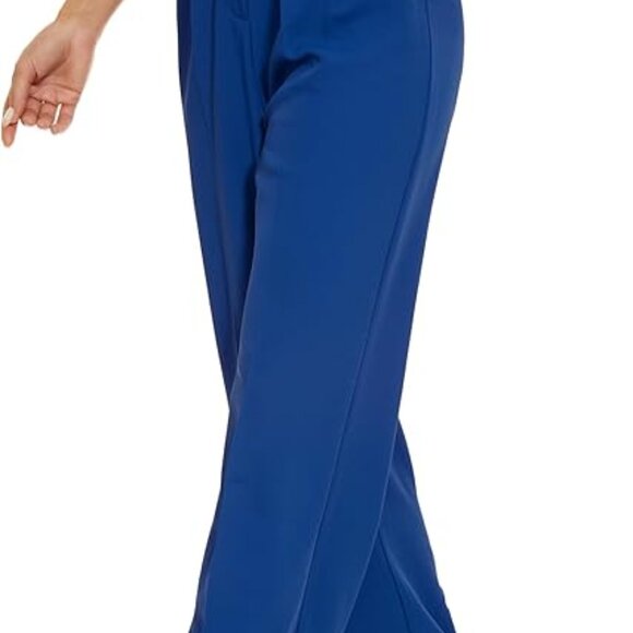 💙 High-Waisted Wide Leg Work Pants w/ Elastic Back | S - Picture 5 of 6